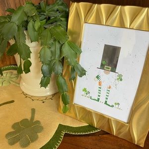 St Patrick’s day gnome watercolor prints
